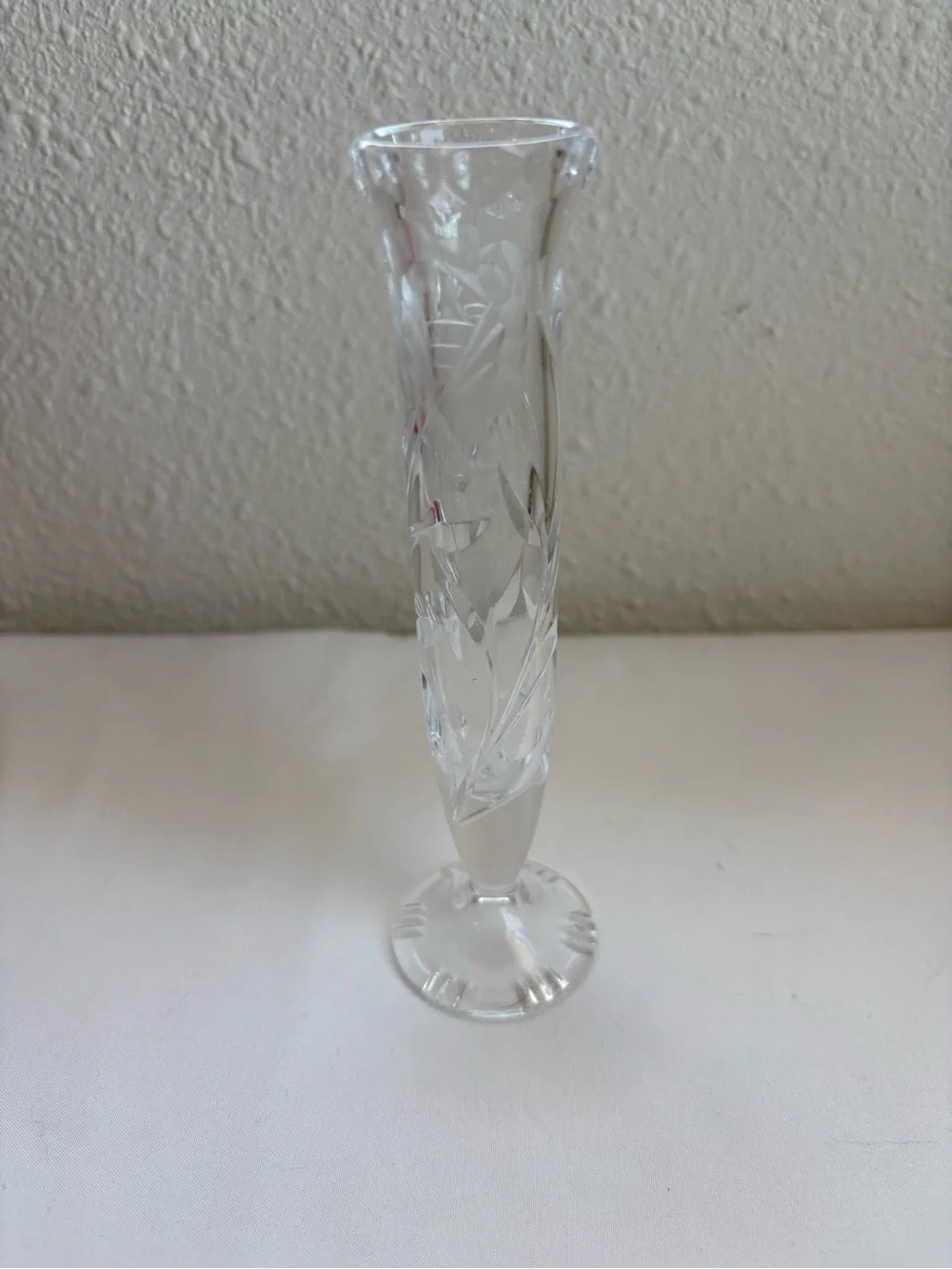Vintage glass bud vase